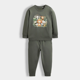 Unisex Sweatshirt with Jogger Pants – Cartoon Animal Outfit