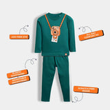 3-Pack Cotton Unisex Co-ord Pajama Sets – Dinosaur, Camera & Car Racing Prints .