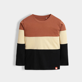 Minimalist Colorblock Everyday Cotton Tee .