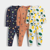 Unisex Kids Pajama wear – Hot Air Balloon, Penguin & Lemon (Pack of 3)
