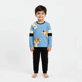 3-Pack Cotton Unisex Co-ord Pajama Sets – Dinosaur, Camera & Car Racing Prints .
