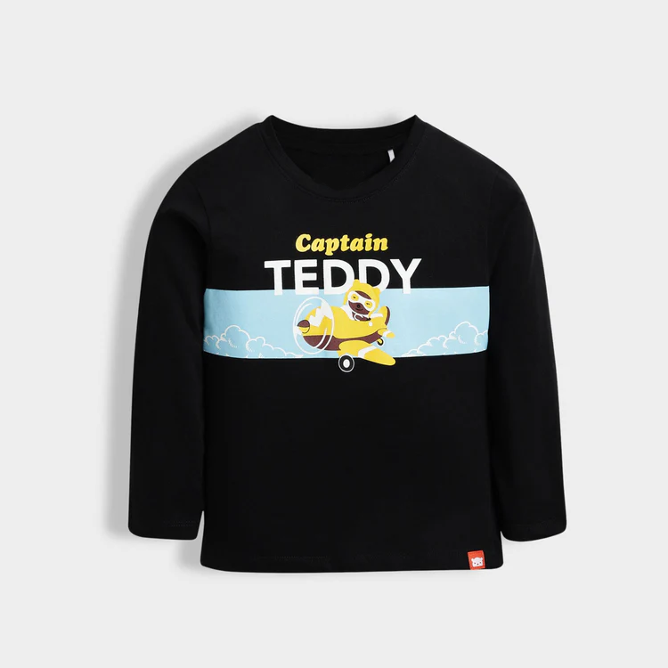 Captain Teddy in the Clouds Cotton Top .