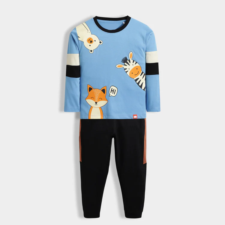 Unisex Baby & Toddler Clothing Set – Cartoon Animal Design .